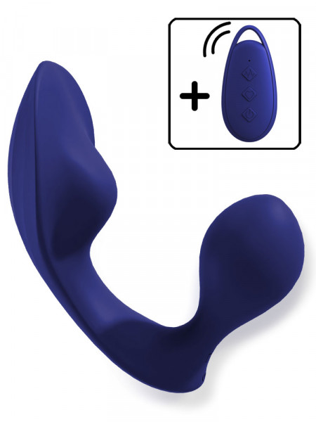 RC ANAL PANTY VIBRATOR [Silicone Stars - Sweet Smile] blau