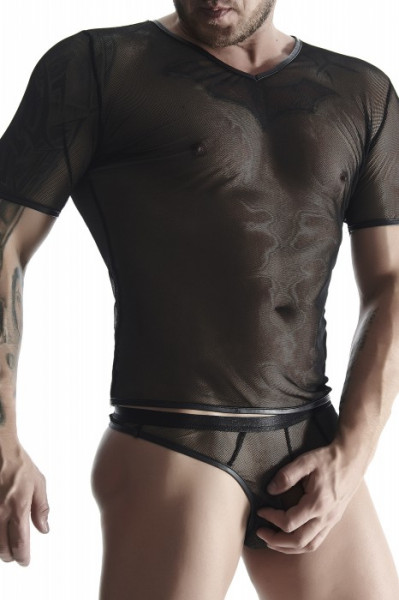 MESH-SHIRT [Regnes Fetish Planet] schwarz