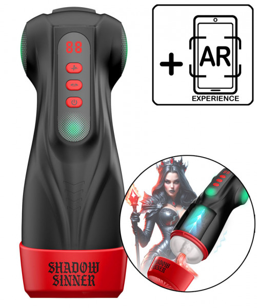 RAVEN - SHADOW SINNER - MULTI-FUNKTION MASTURBATOR [Masturs by Shots] schwarz/rot