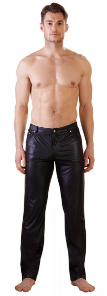 MATTLOOK-HOSE - 5-POCKET [NEK] schwarz